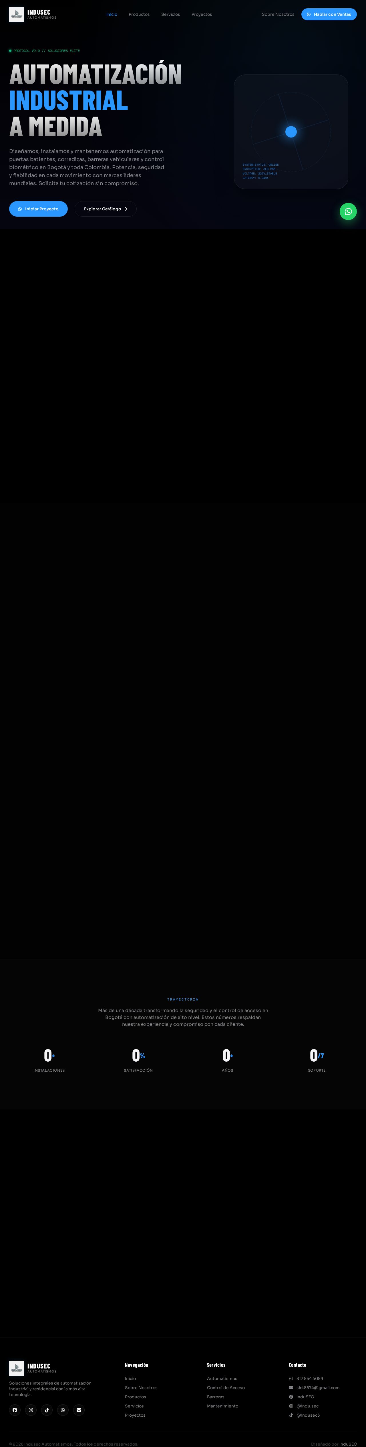 Screenshot of InduSEC website